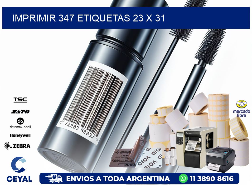 IMPRIMIR 347 ETIQUETAS 23 x 31
