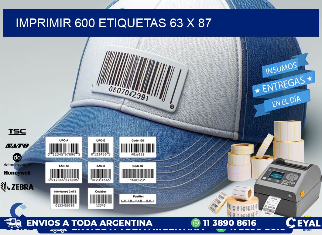 IMPRIMIR 600 ETIQUETAS 63 x 87