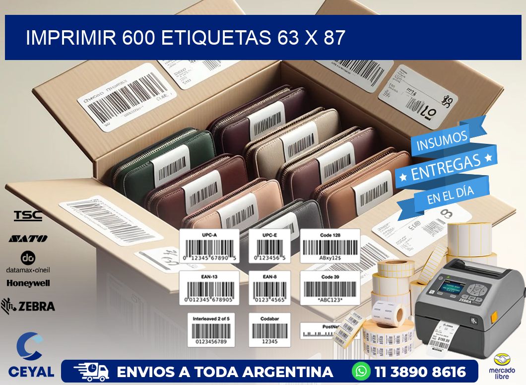 IMPRIMIR 600 ETIQUETAS 63 x 87
