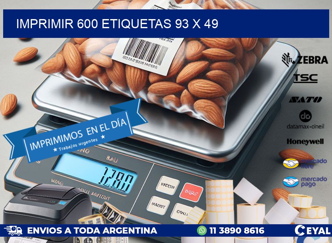 IMPRIMIR 600 ETIQUETAS 93 x 49