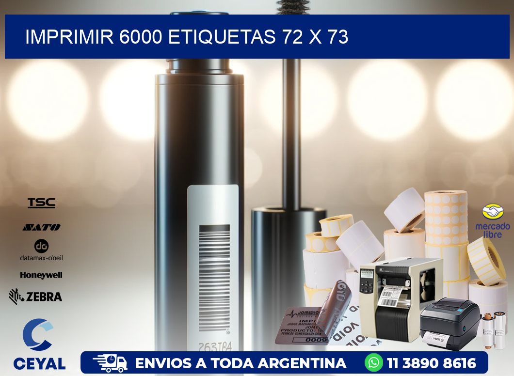 IMPRIMIR 6000 ETIQUETAS 72 x 73