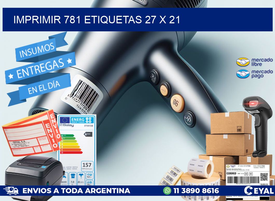 IMPRIMIR 781 ETIQUETAS 27 x 21