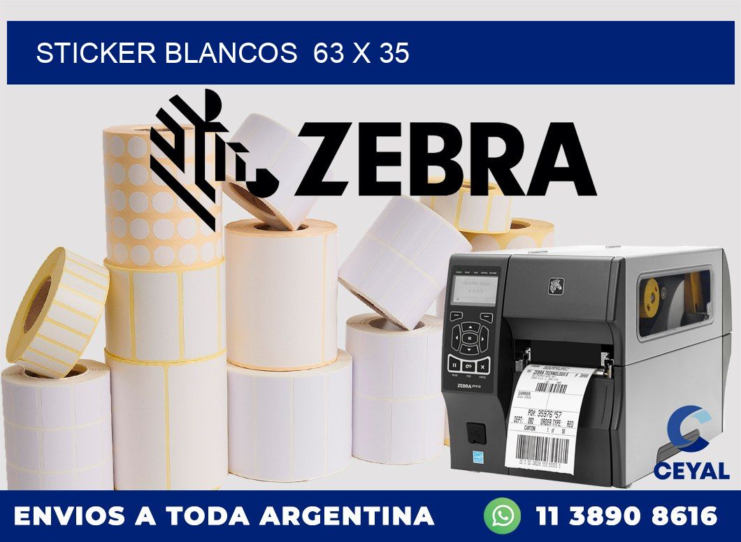 STICKER BLANCOS 63 x 35