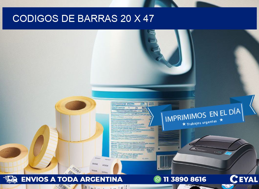 codigos de barras 20 x 47