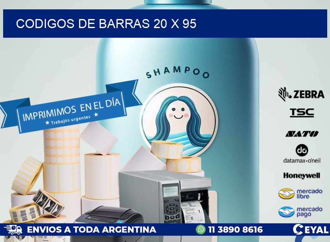 codigos de barras 20 x 95