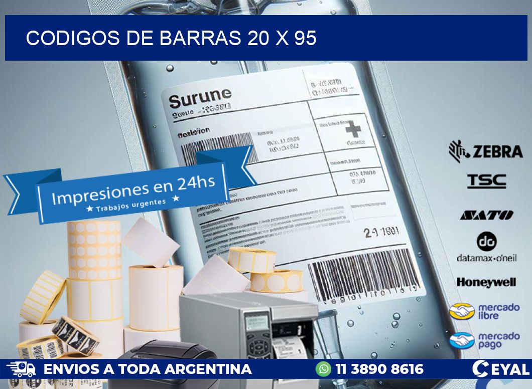 codigos de barras 20 x 95