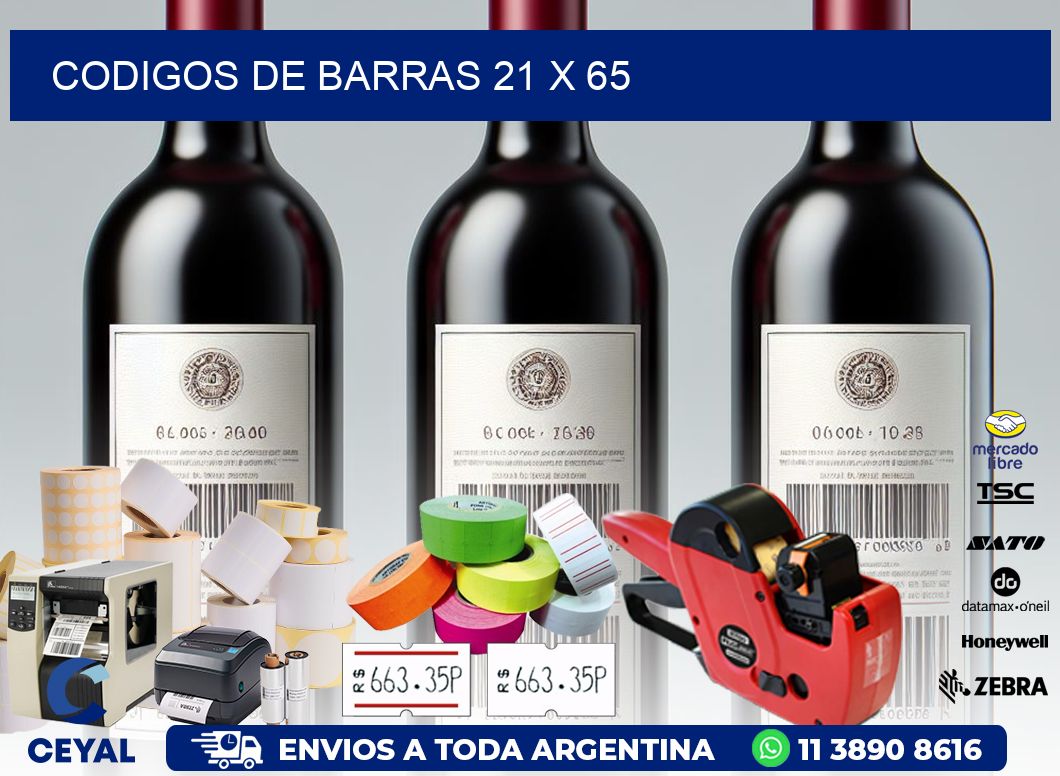 codigos de barras 21 x 65