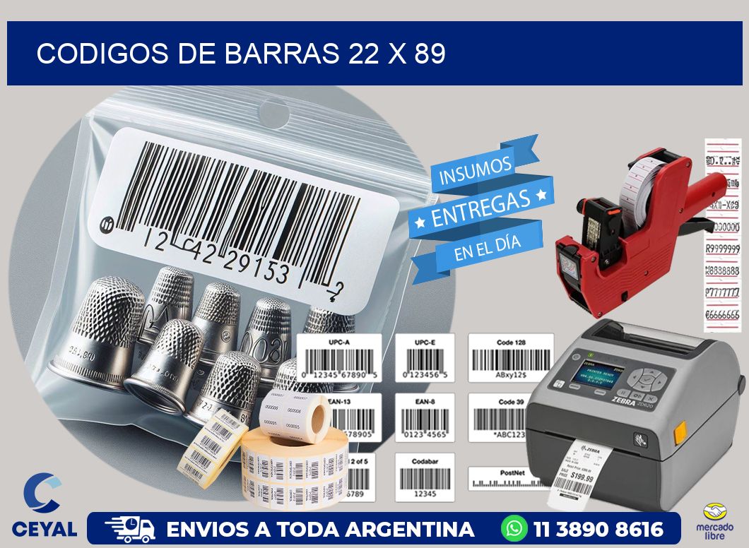 codigos de barras 22 x 89