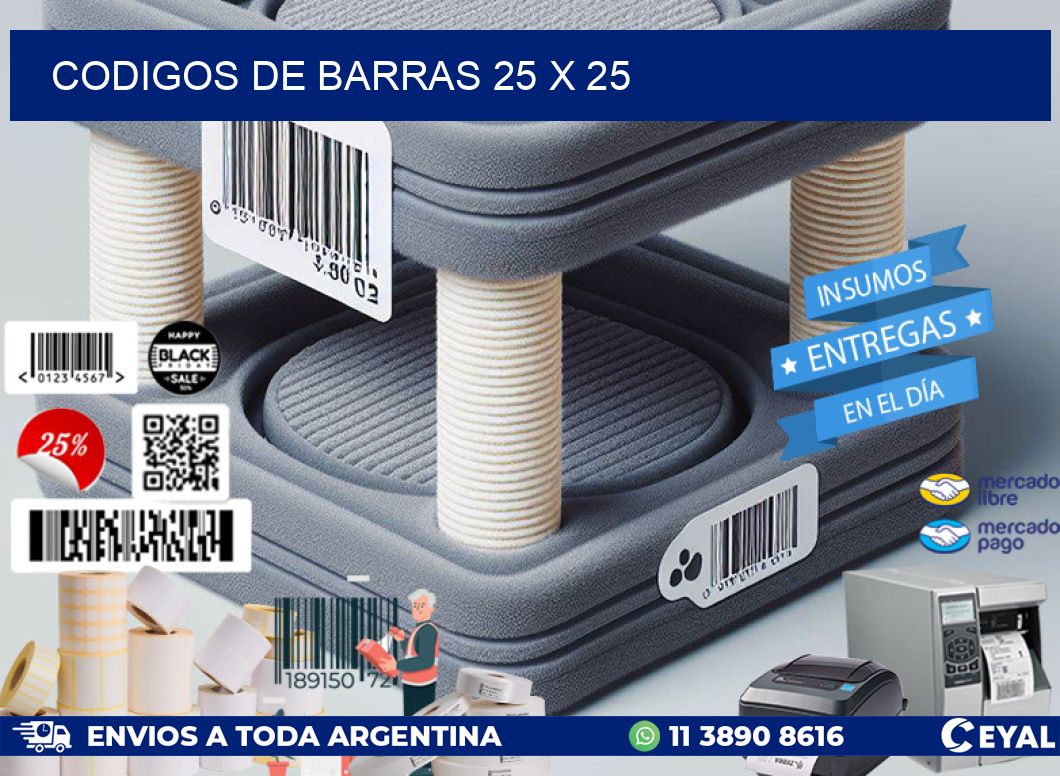 codigos de barras 25 x 25