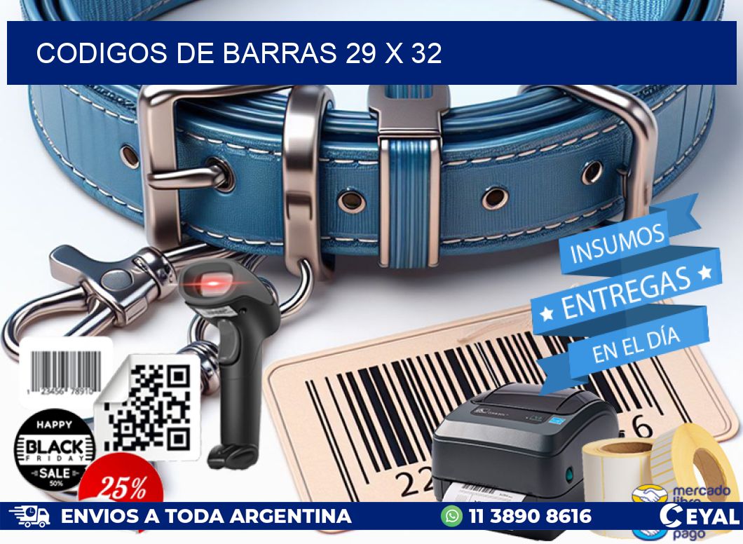 codigos de barras 29 x 32