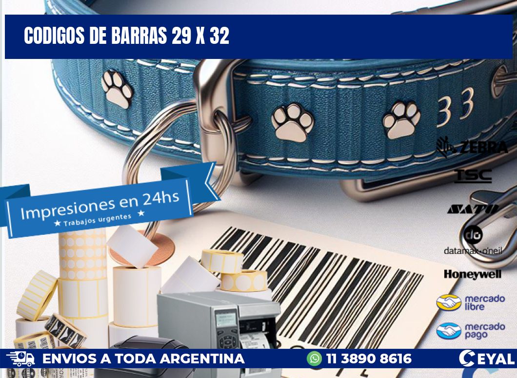 codigos de barras 29 x 32