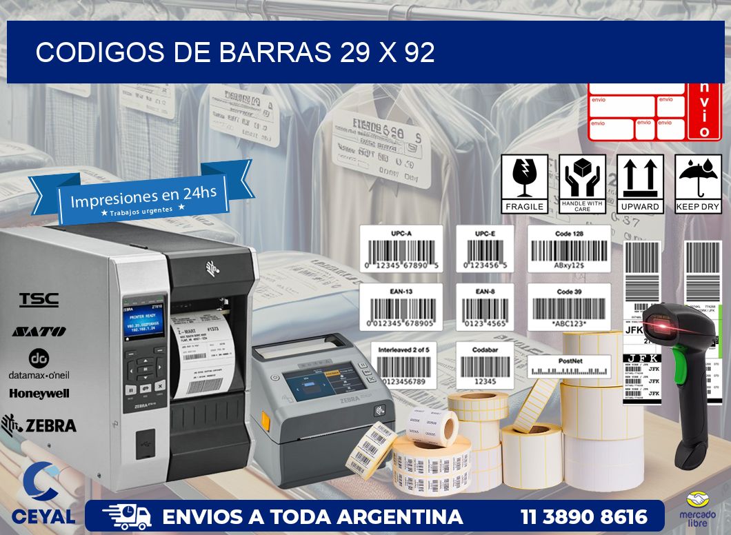 codigos de barras 29 x 92