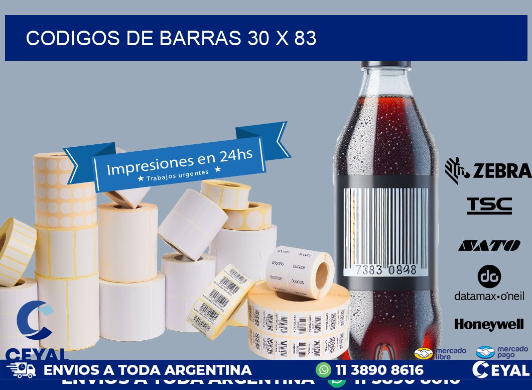 codigos de barras 30 x 83