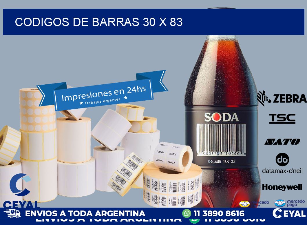 codigos de barras 30 x 83