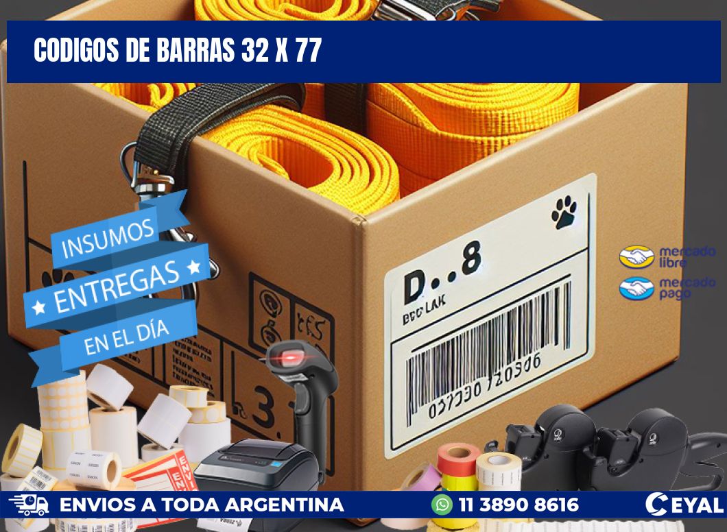 codigos de barras 32 x 77