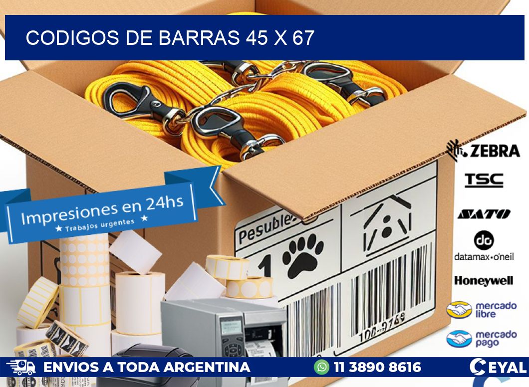 codigos de barras 45 x 67