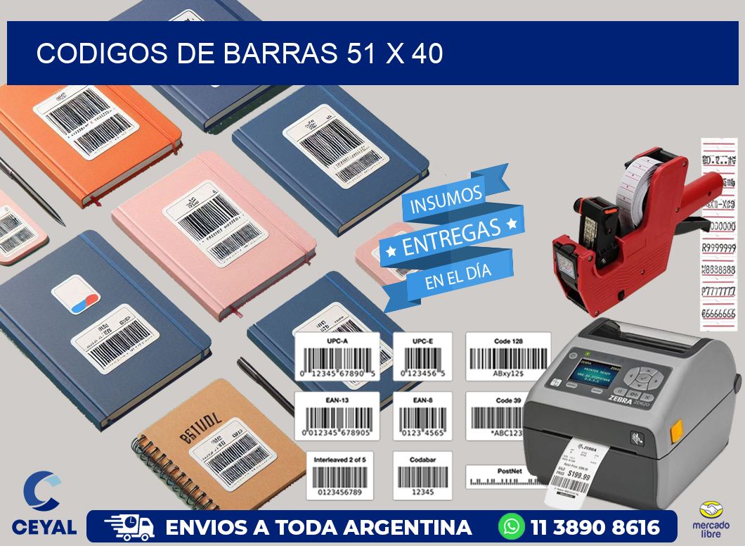 codigos de barras 51 x 40
