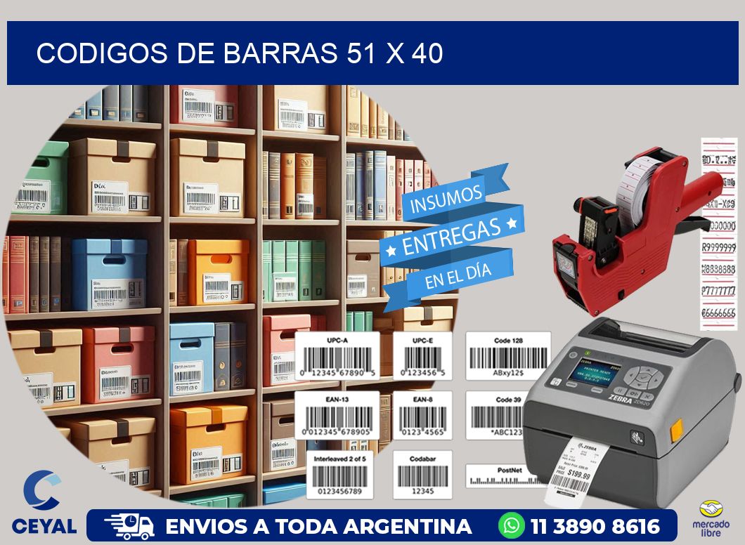 codigos de barras 51 x 40