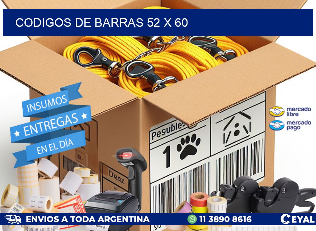 codigos de barras 52 x 60