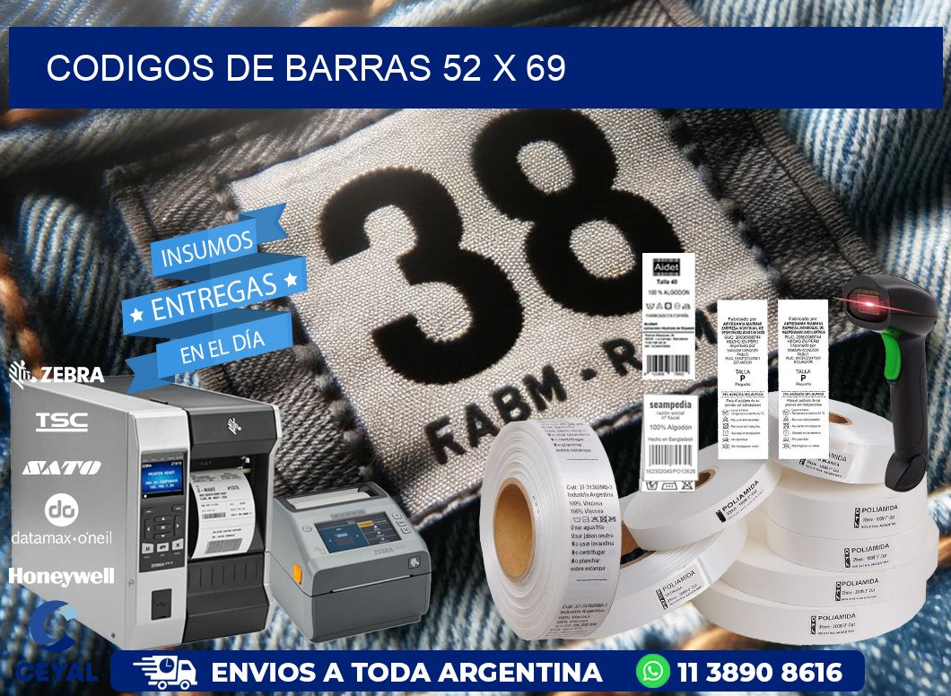 codigos de barras 52 x 69