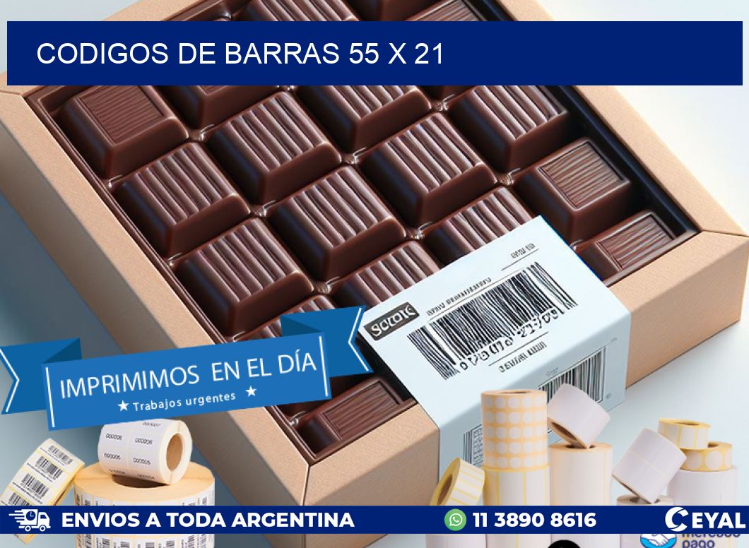 codigos de barras 55 x 21