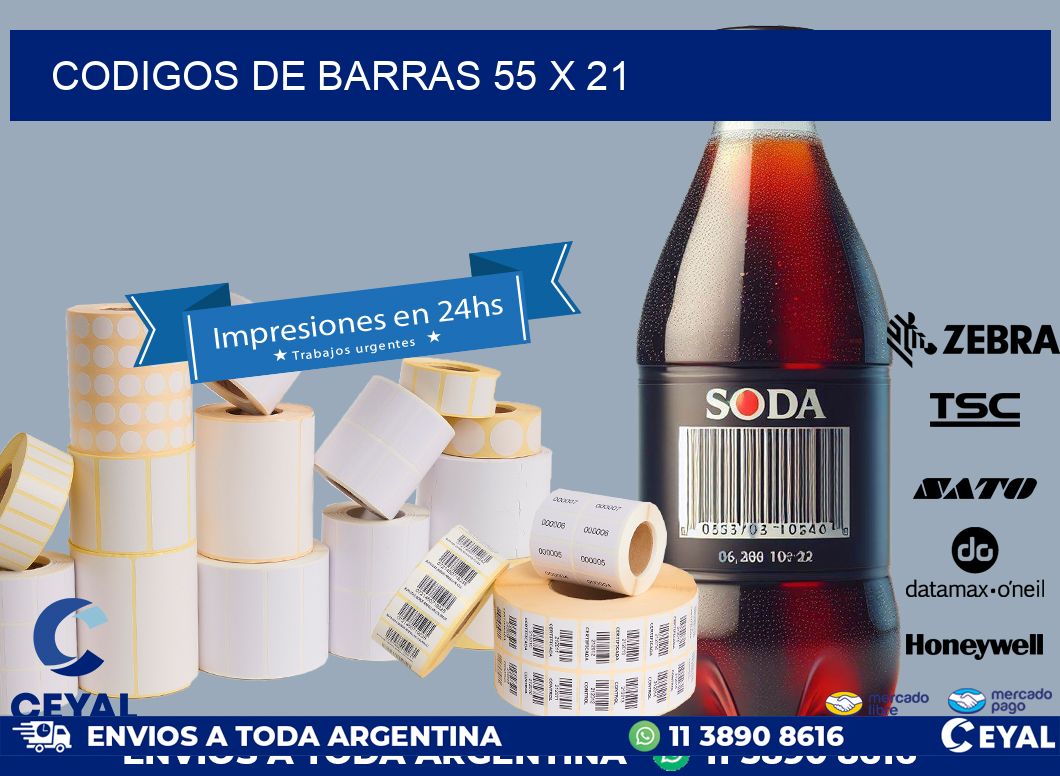 codigos de barras 55 x 21