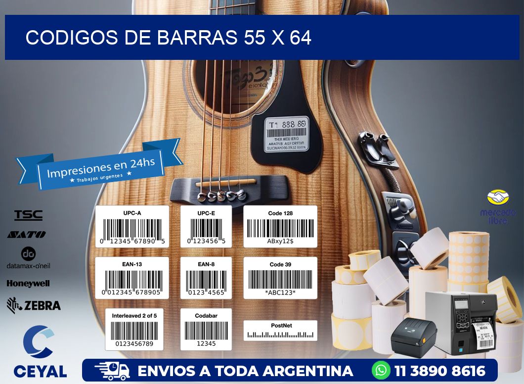 codigos de barras 55 x 64