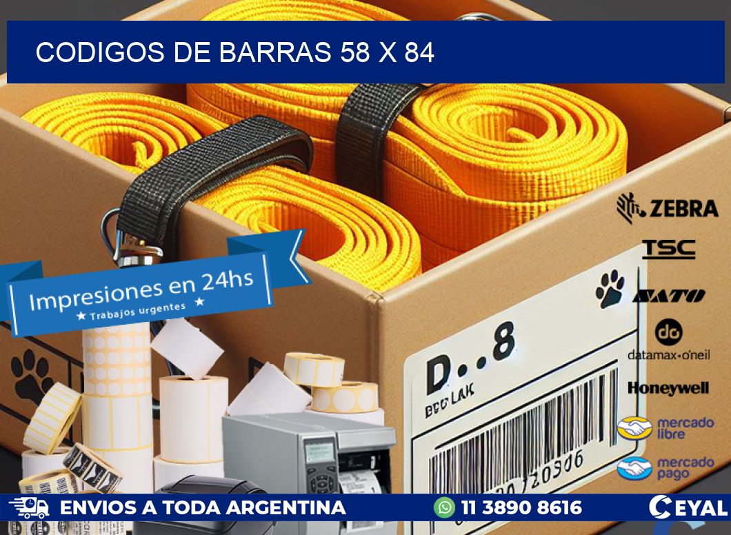 codigos de barras 58 x 84