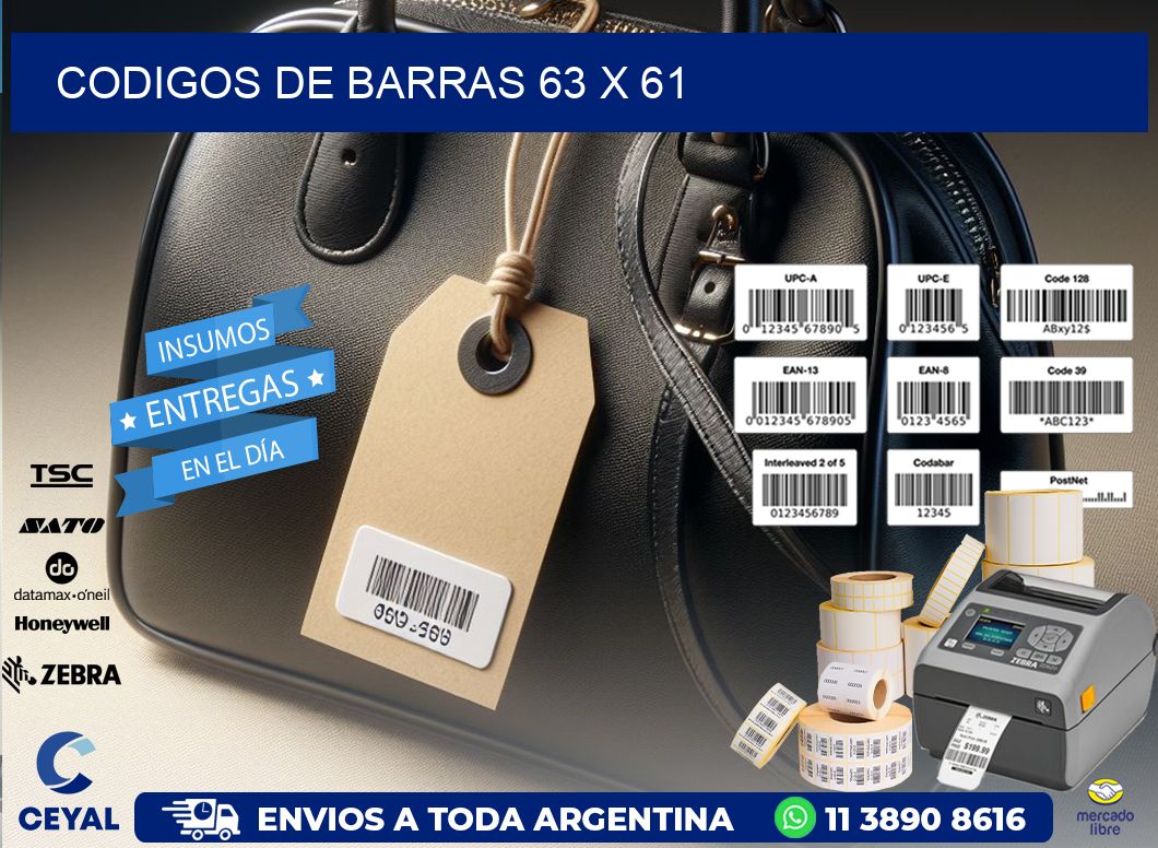codigos de barras 63 x 61