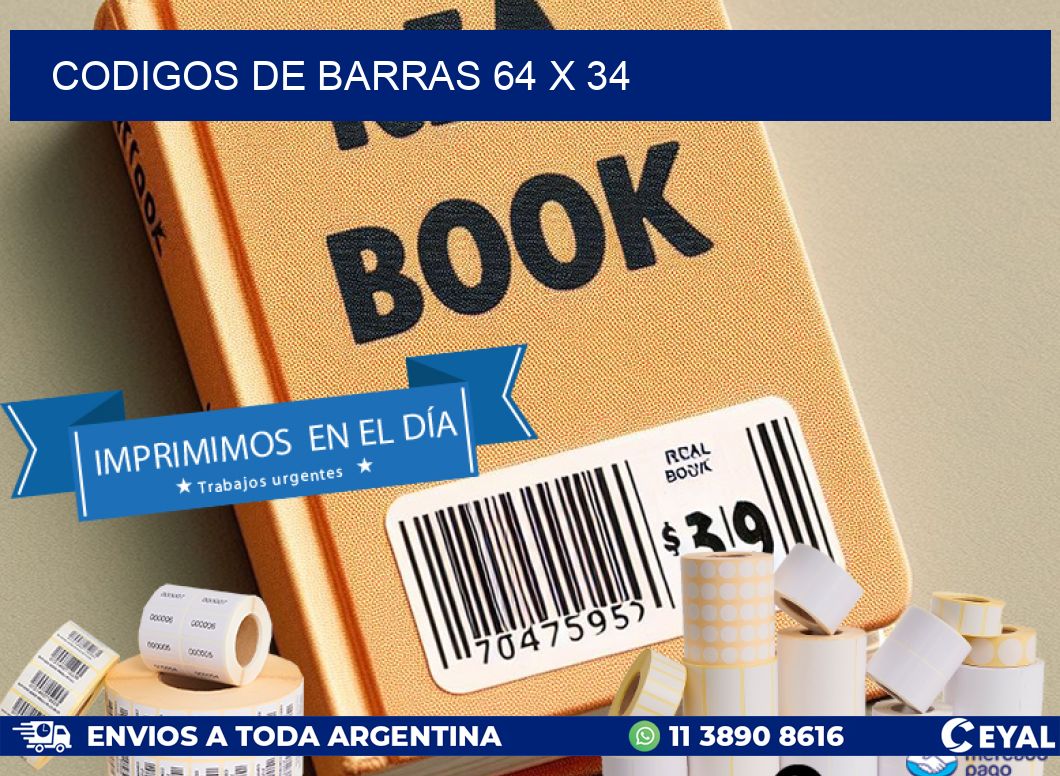 codigos de barras 64 x 34