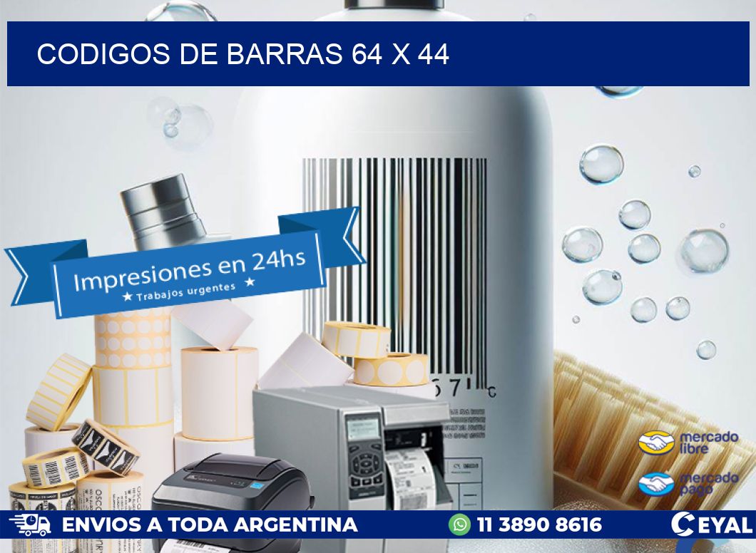codigos de barras 64 x 44