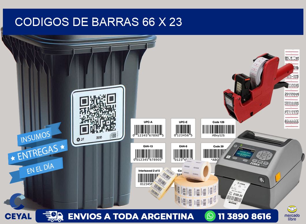 codigos de barras 66 x 23
