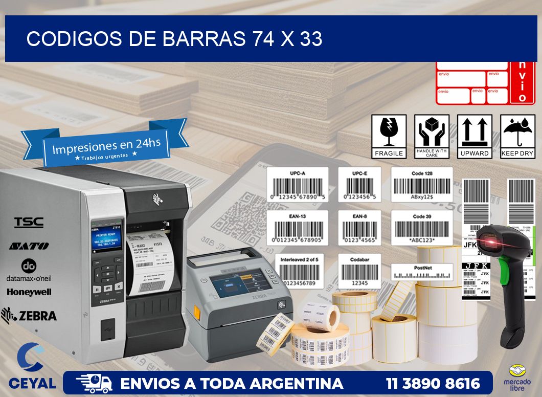 codigos de barras 74 x 33