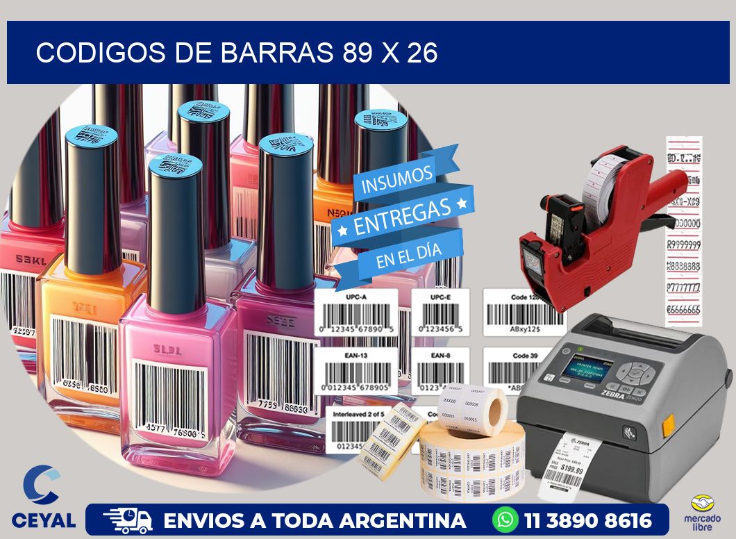 codigos de barras 89 x 26