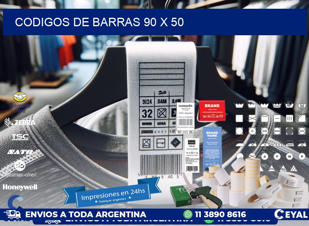 codigos de barras 90 x 50