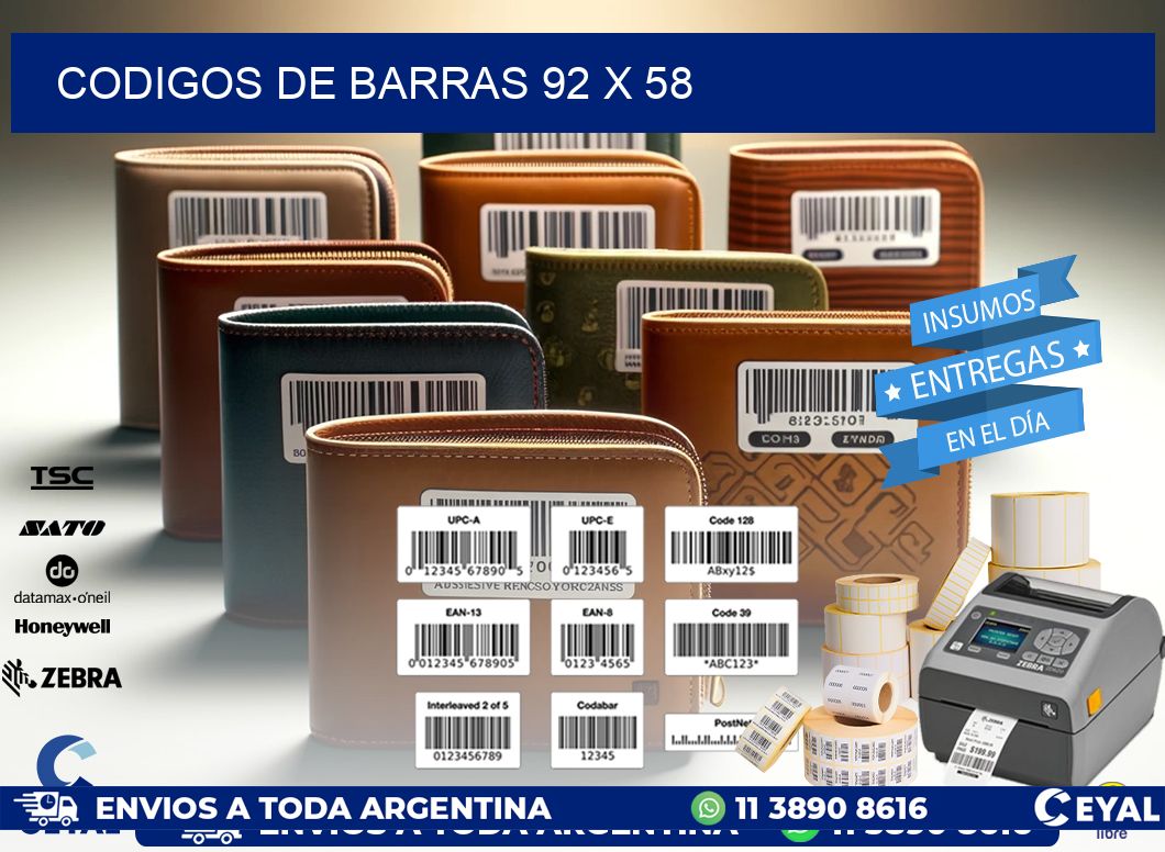codigos de barras 92 x 58