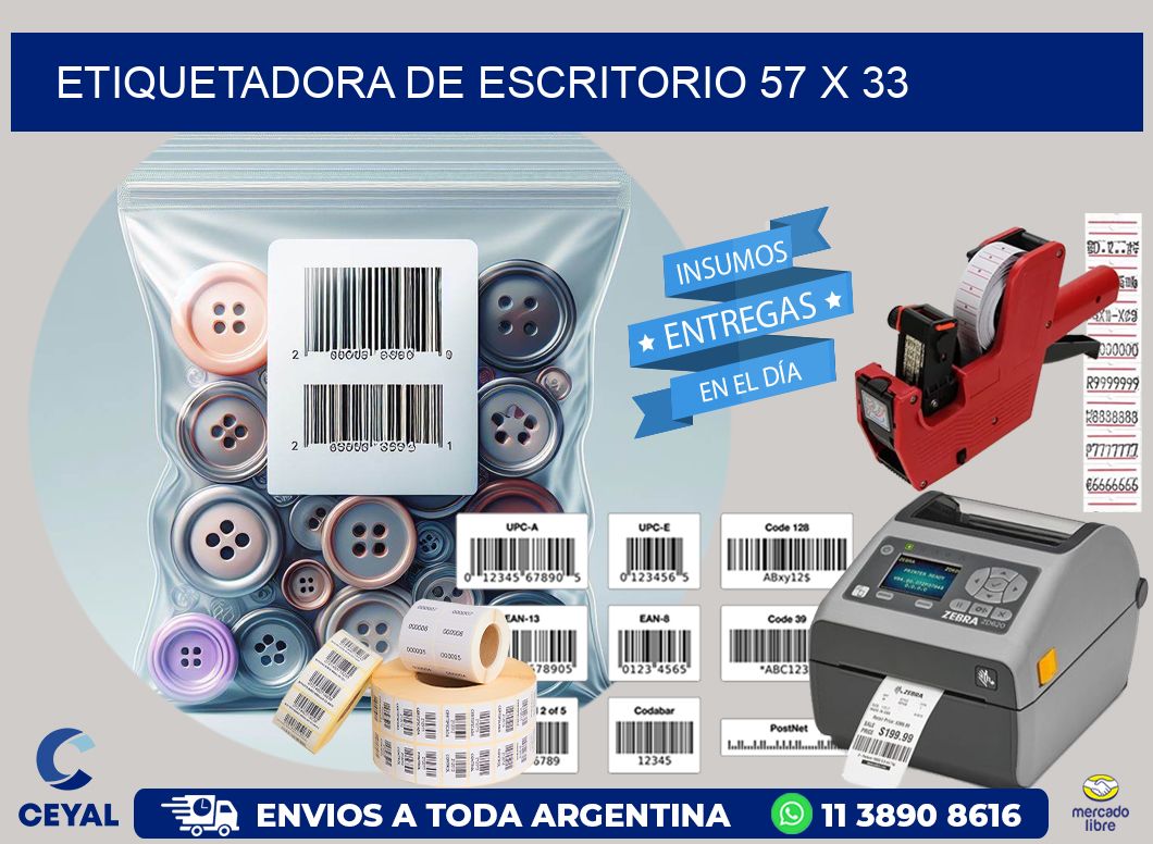 etiquetadora de escritorio 57 x 33