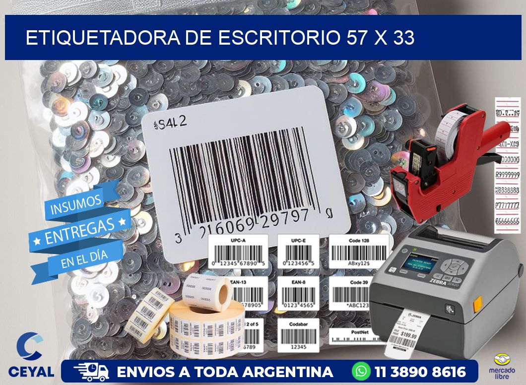 etiquetadora de escritorio 57 x 33