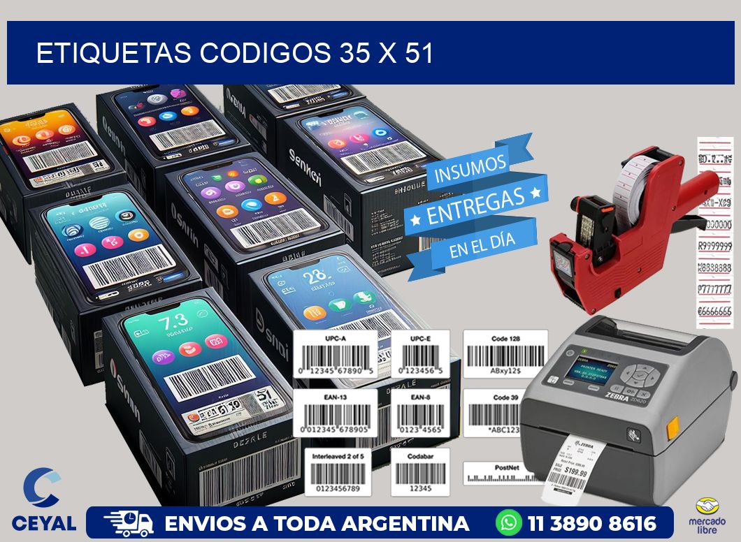 etiquetas codigos 35 x 51