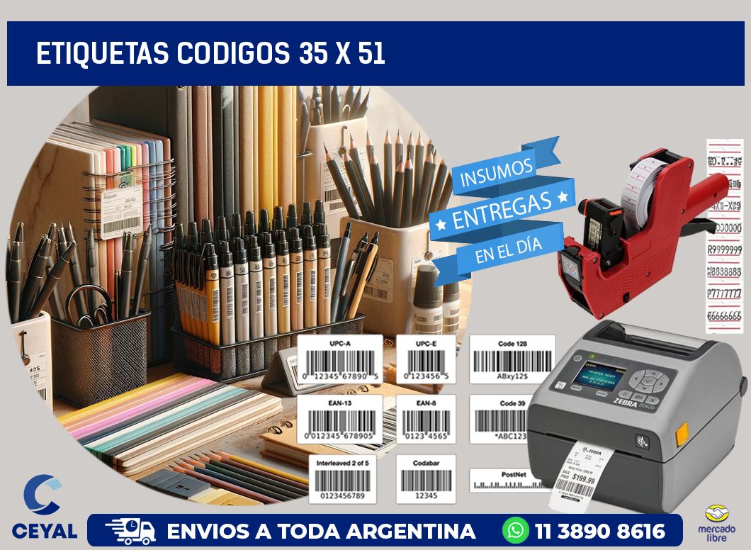 etiquetas codigos 35 x 51