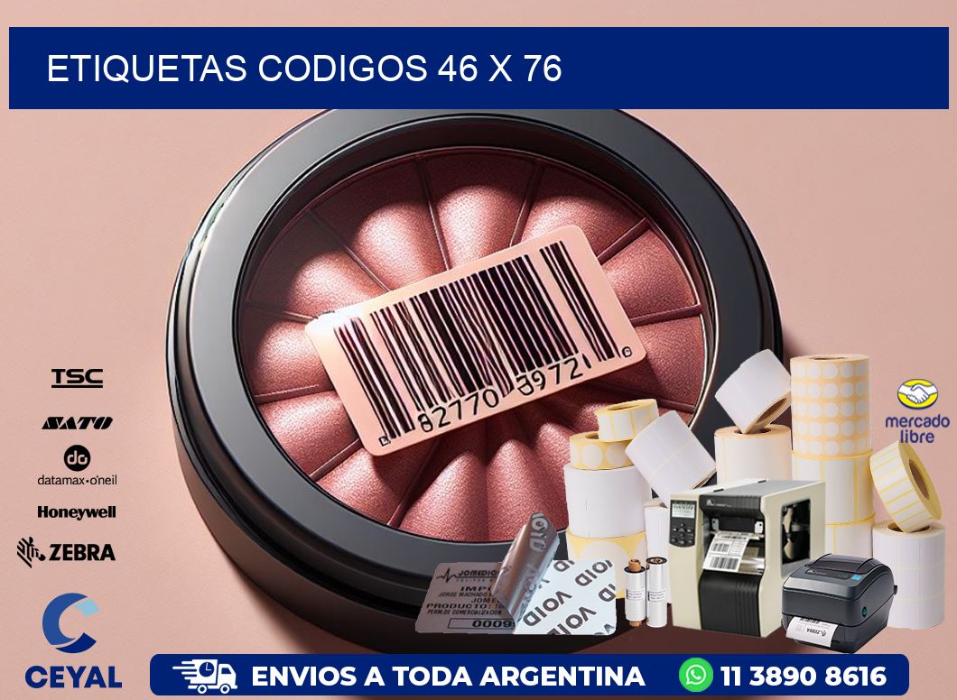etiquetas codigos 46 x 76