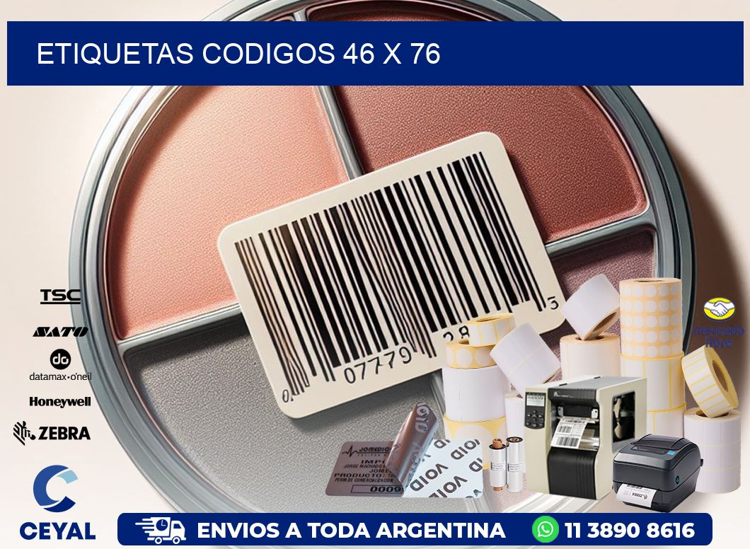 etiquetas codigos 46 x 76