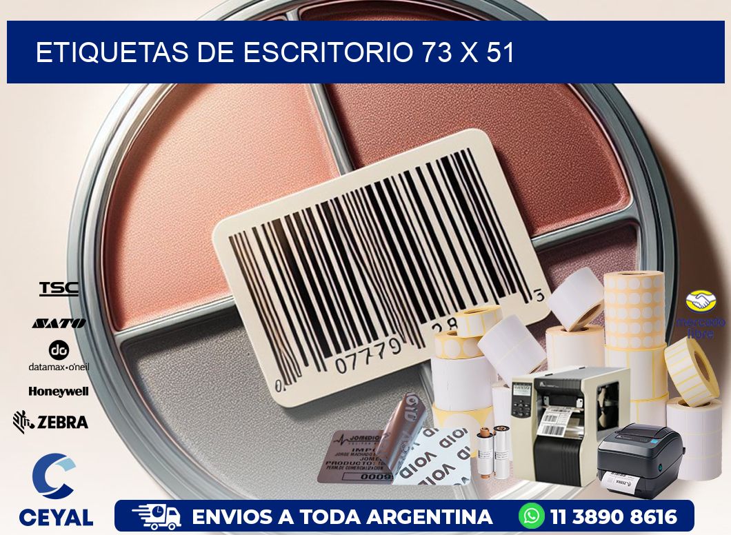 etiquetas de escritorio 73 x 51