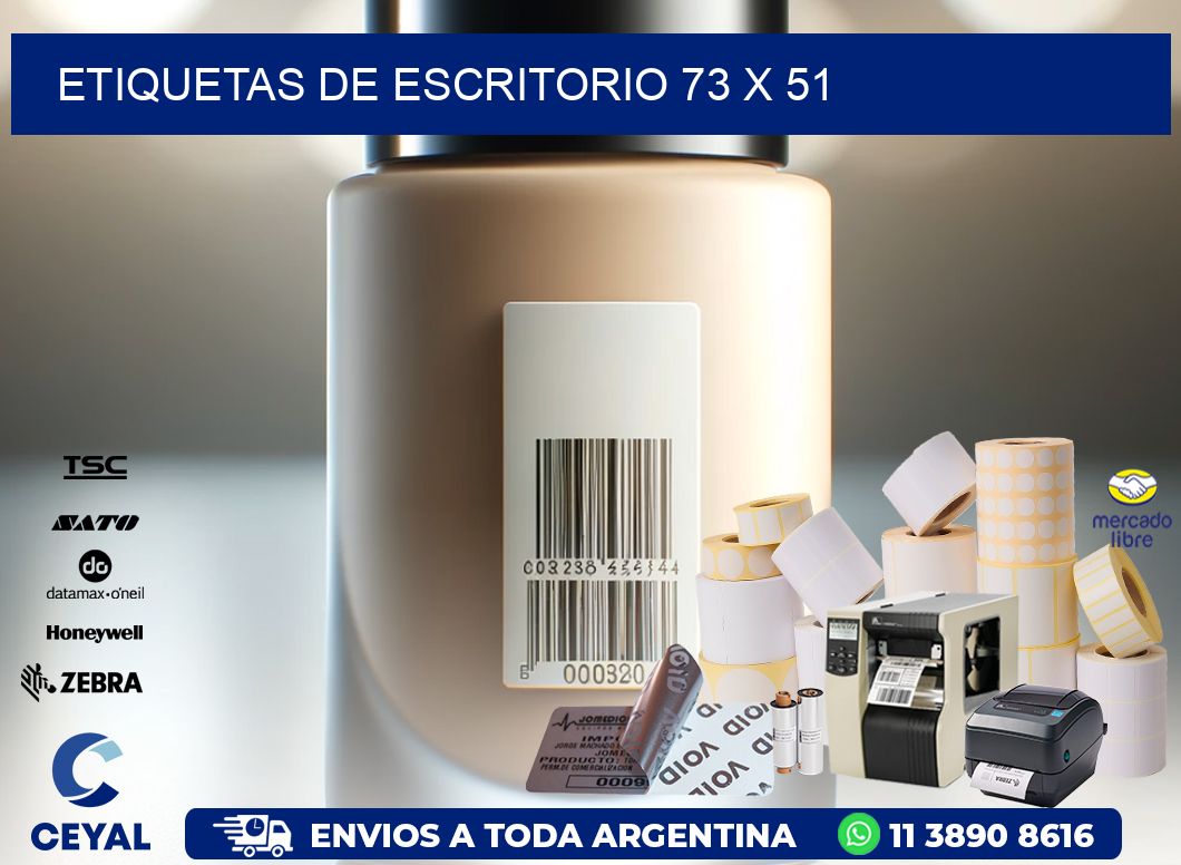 etiquetas de escritorio 73 x 51