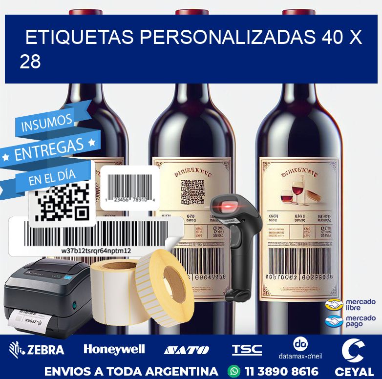etiquetas personalizadas 40 x 28