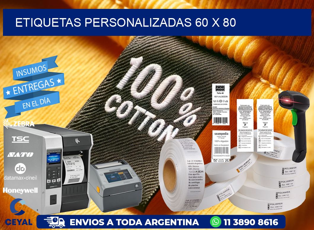 etiquetas personalizadas 60 x 80