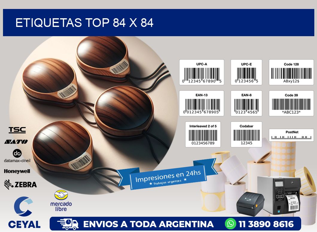 etiquetas top 84 x 84