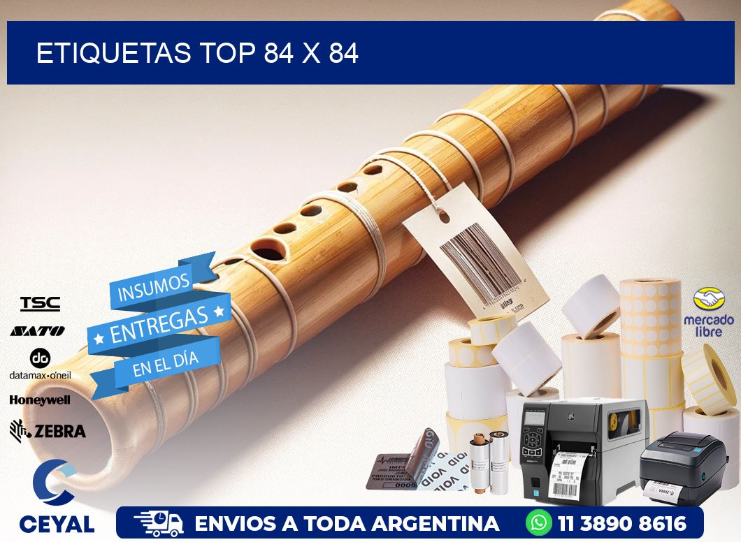 etiquetas top 84 x 84