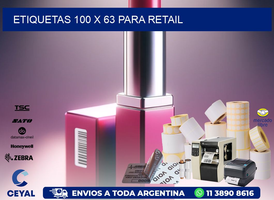 ETIQUETAS 100 x 63 PARA RETAIL