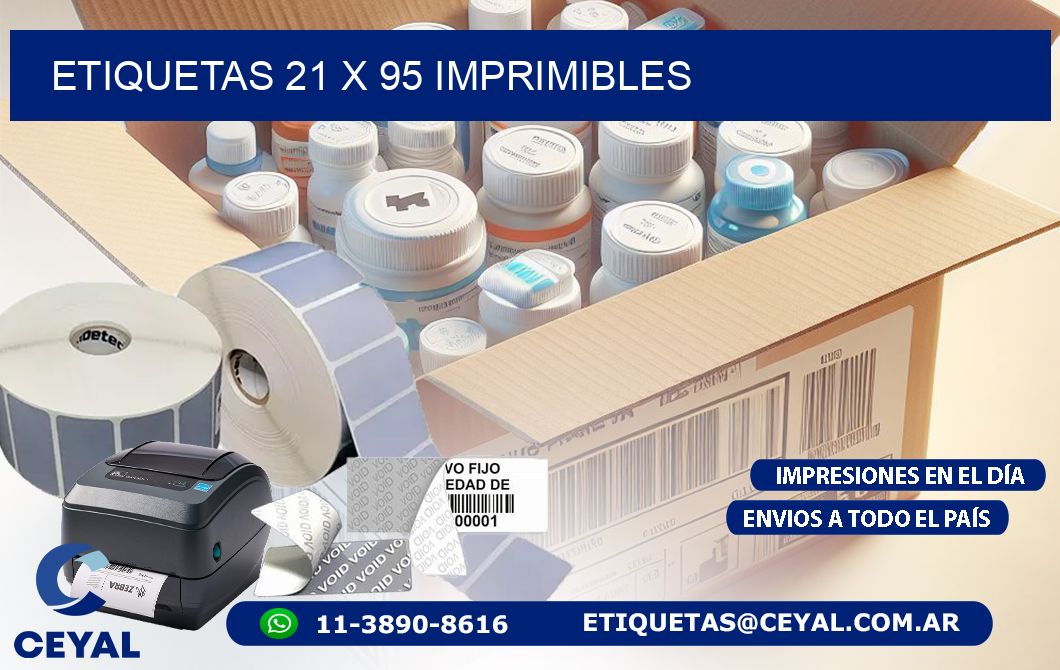ETIQUETAS 21 x 95 IMPRIMIBLES